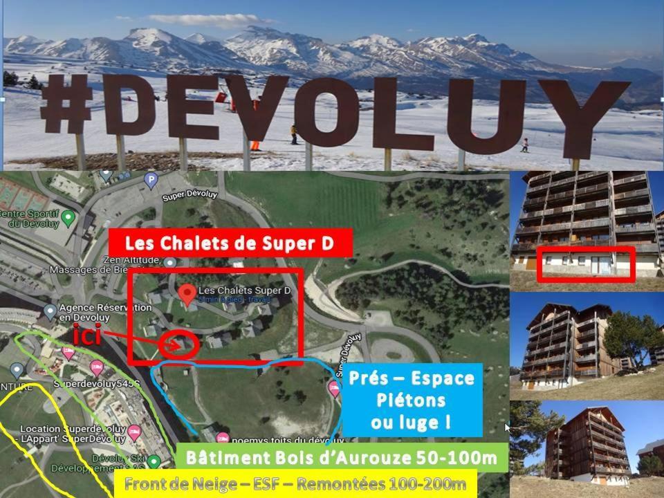 Appartement 8-10 Personnes Superdevoluy Hautes Alpes Rez De Chaussee Vue Panoramique 3 Chambres Saint-Étienne-en-Dévoluy المظهر الخارجي الصورة