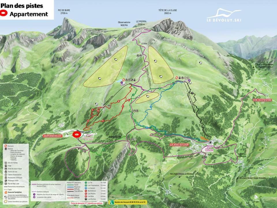 Appartement 8-10 Personnes Superdevoluy Hautes Alpes Rez De Chaussee Vue Panoramique 3 Chambres Saint-Étienne-en-Dévoluy المظهر الخارجي الصورة