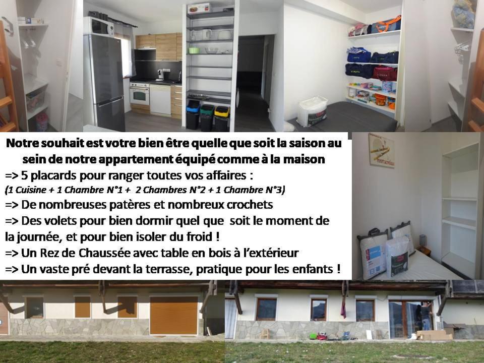Appartement 8-10 Personnes Superdevoluy Hautes Alpes Rez De Chaussee Vue Panoramique 3 Chambres Saint-Étienne-en-Dévoluy المظهر الخارجي الصورة