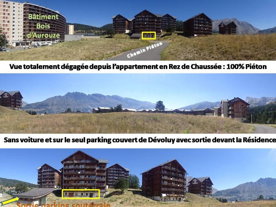 Appartement 8-10 Personnes Superdevoluy Hautes Alpes Rez De Chaussee Vue Panoramique 3 Chambres Saint-Étienne-en-Dévoluy المظهر الخارجي الصورة